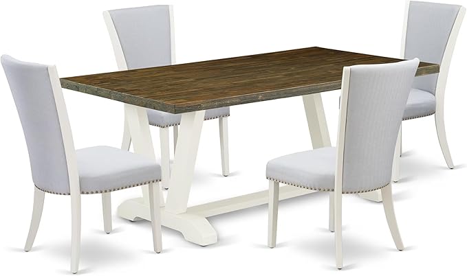 East West Furniture V077VE005-5 5 Piece Dining Table Set by EastWestFurniture
