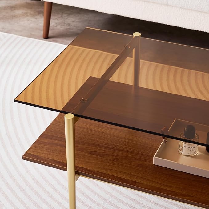 Rectangle Coffee Table, Mid-Century Modern Design, L41 W21 x H17, - Image 6