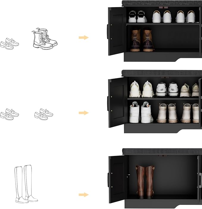 2-Tier Storage Bench, Shoe Bench - Image 6