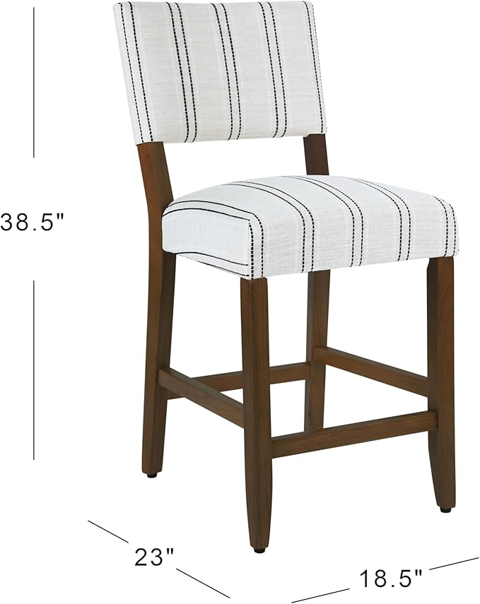 HomePop 24" Open Back Counter Stool|HomePop Home Décor|Fabric Chairs - Image 3