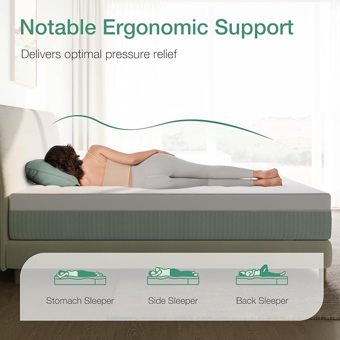 Novilla Mattress Queen Size, 12 Inch Gel Memory Foam Mattress in a Box - Image 3