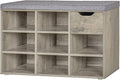 DINZI LVJ Shoe Bench, Entryway Storage Bench by DINZILVJ