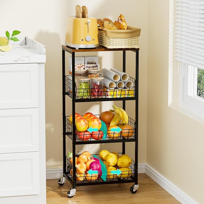 HapiRm Kitchen Fruit Vegetable Cart by HapiRm