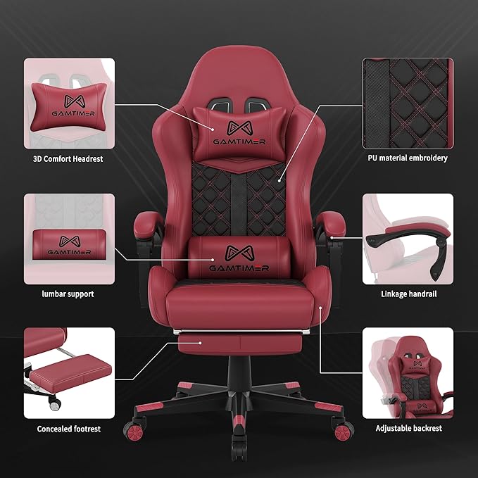 Gaming Chair, 400 lbs Adult Chair, High Back Computer Chair - Image 4