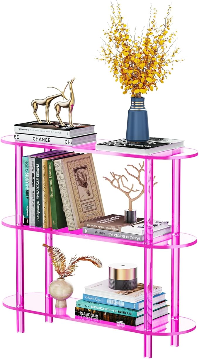 Clear Bookshelf, Acrylic Bookcase by AcrylicFurnitureHomeDecor