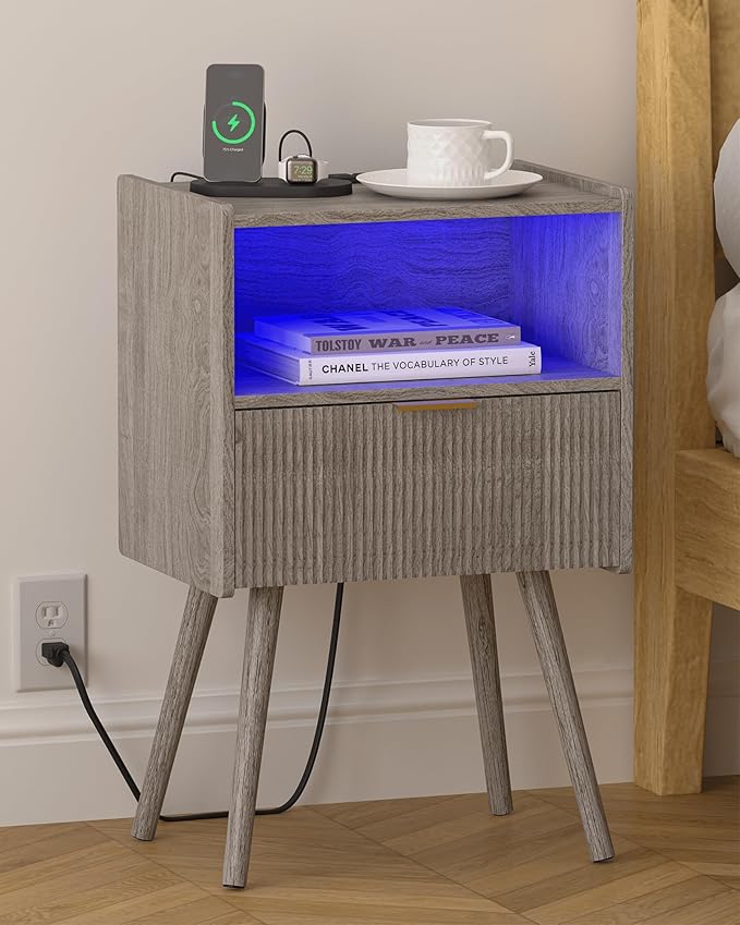 Modern Bedside Table, Nightstand by Leomonio