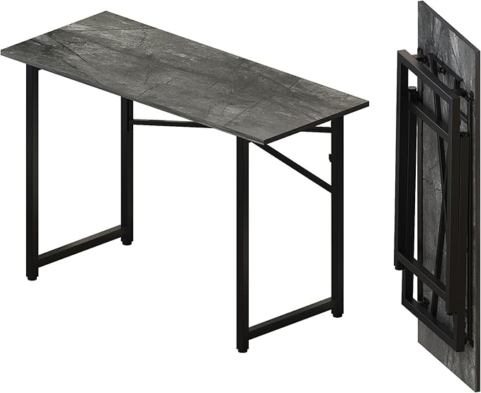 Folding Computer Desk 47 inch Writing Gaming Computer Camping Table, No by Lutown-TeenHome