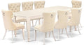 East West Furniture DODA9-LWH-32 9 Piece Kitchen Table Set Contains a Rectangle by EastWestFurniture
