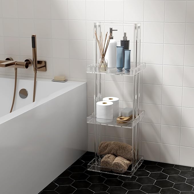 Aquiver Acrylic Standing Shower Caddy - Image 9