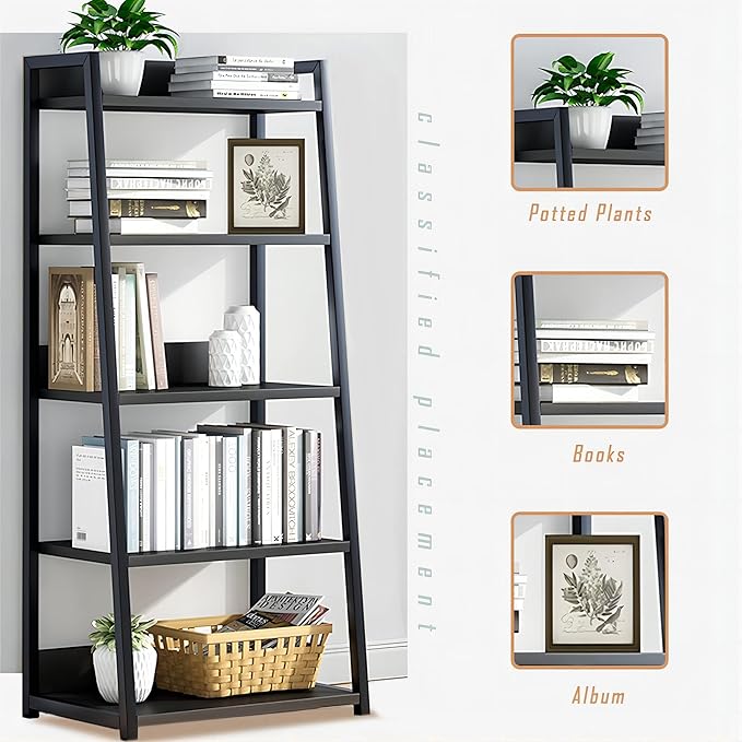 IOTXY 4 Tier Open Bookshelf - Image 4