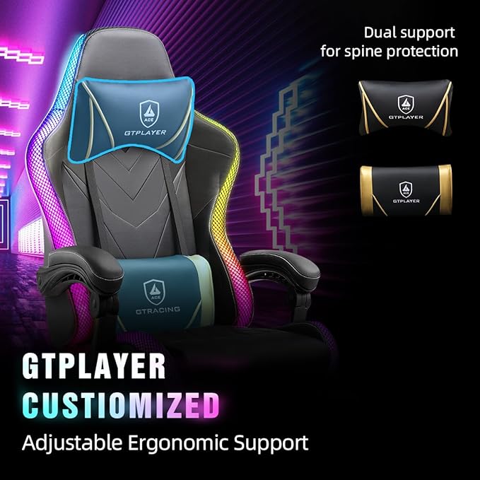 GTPLAYER Gaming Chair, RGB Gaming Chairs - Image 4