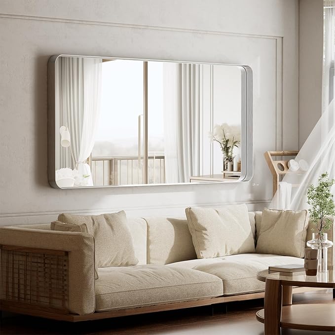 Large Bathroom Mirror 30x56 inch, Gorgeous Deep Frame Wall Vanity Mirror - Image 6
