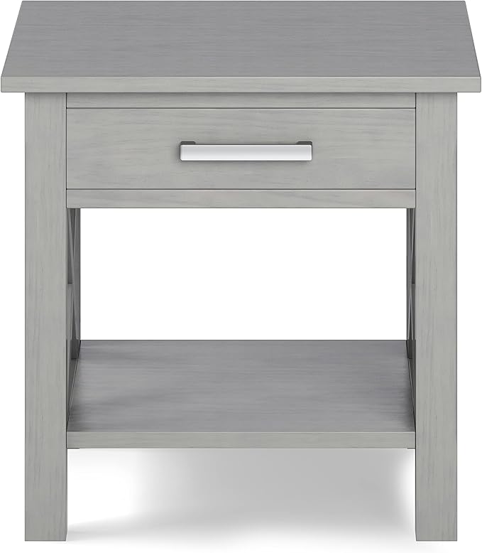 SIMPLIHOME Kitchener SOLID WOOD 21 Inch Wide Square Contemporary End Side Table - Image 5