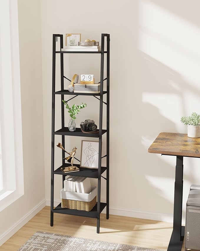 Ladder Shelf, Bookshelf Bookcase, Freestanding Corner Storage Shelve - Image 6