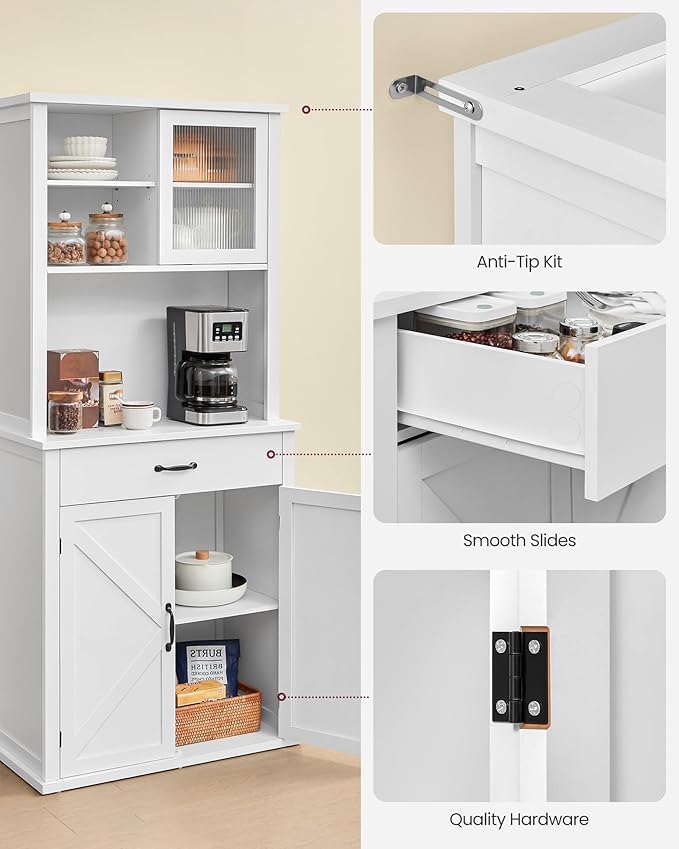 VASAGLE 71" Kitchen Pantry Cabinet - Image 9