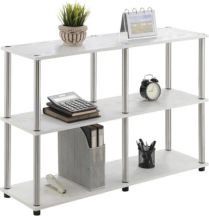 Convenience Concepts Designs2Go No Tools 3 Tier Wide Console Table 42" - Image 11