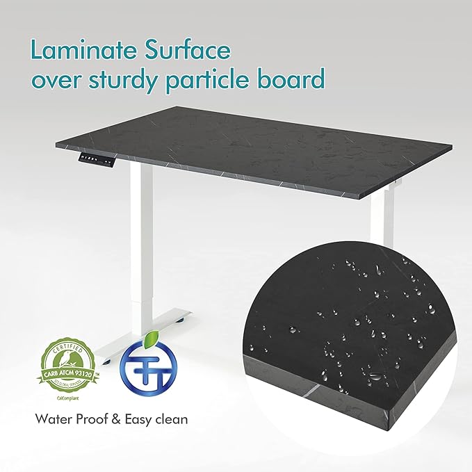 Kaboon Universal Tabletop 59.1"x23.62", Solid One-Piece Melamine Table Top - Image 5