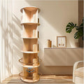 Rotating Bookshelf, 360 Display Round 5 Tier Floor Standing Bookcase Storage by Unknown