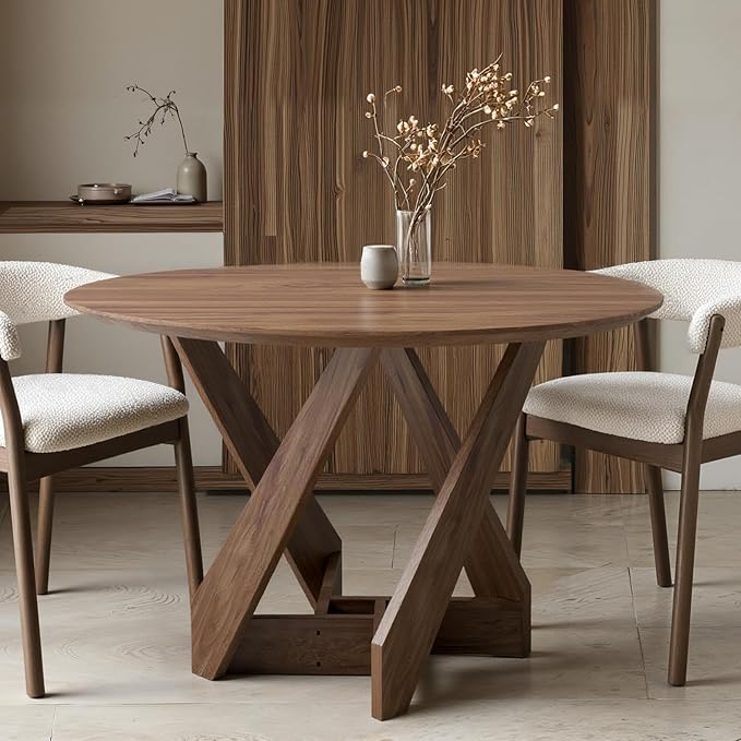 Acanva 47" Small Round Dining Table by acanva