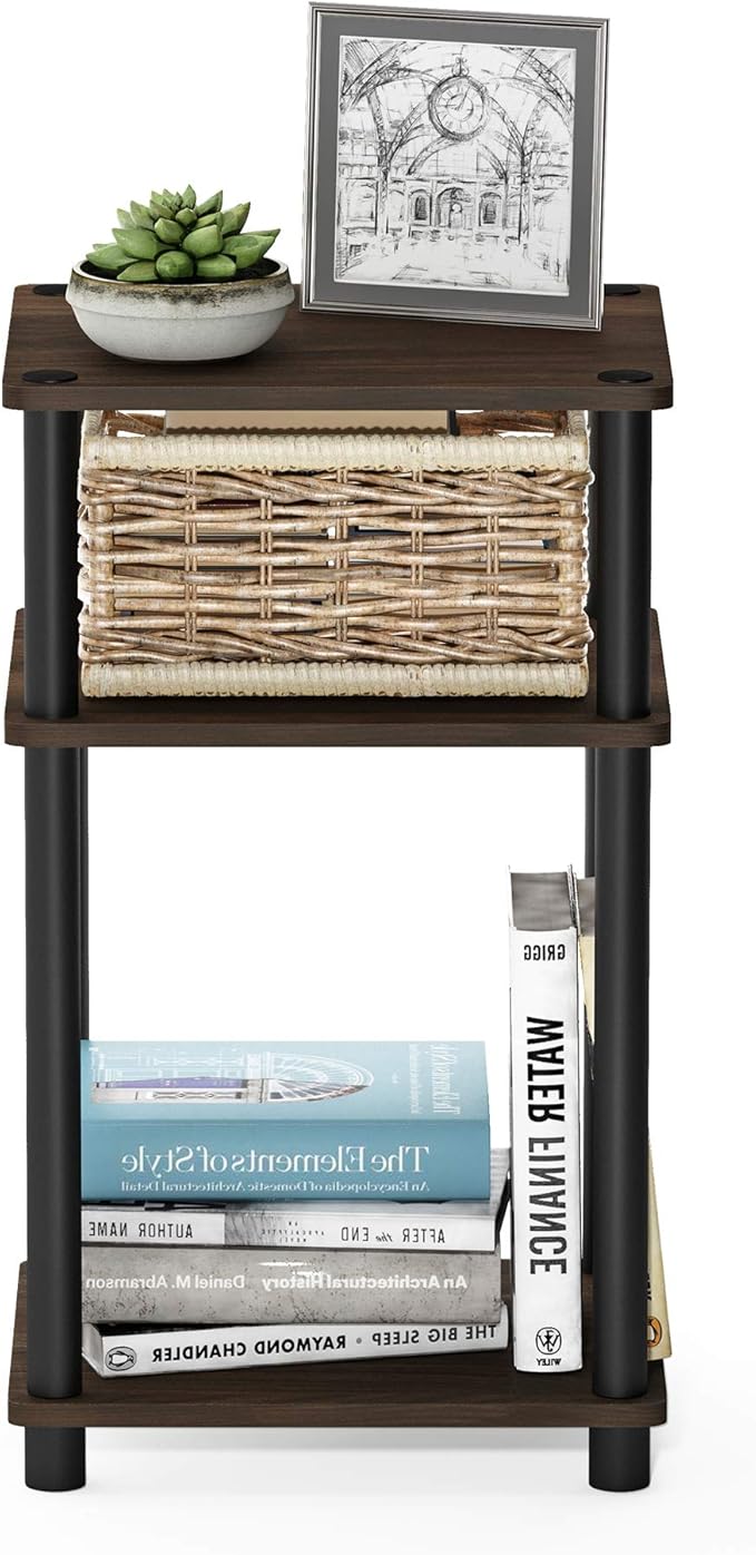 Furinno Just 3-Tier Turn-N-Tube End Table / Side Table / Night Stand / Bedside - Image 4