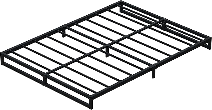 6 Inch Bed Frame Queen Size Heavy Duty Steel Slat Support Metal Platform Queen - Image 9