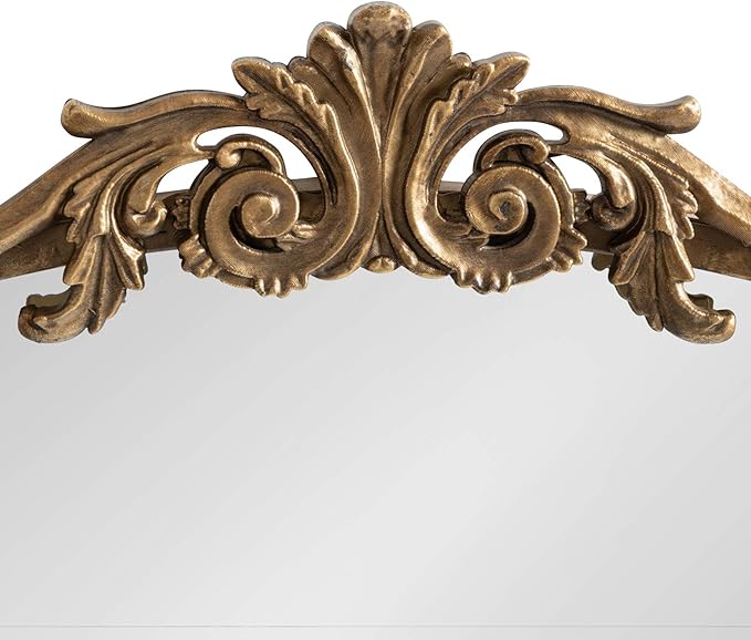 Kate and Laurel Arendahl Traditional Arch Mirror, 24 x 36, Antique Gold - Image 7