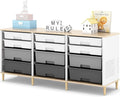 12-Drawer Storage Cabinet with Wooden Tabletop, Versatile Cube Storage by TOOLF