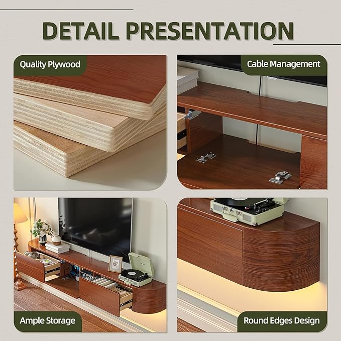 Fully Assembled Floating TV Stand - Image 5