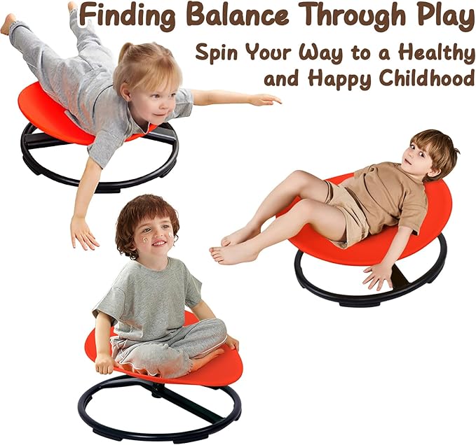 Kids Sensory Spinning Chair for Autism Ages 3+, Sit and Spin Swivel Chair for - Image 4
