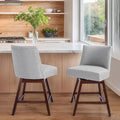 Counter Height Barstools Set of 2, 360° Swivel Bar Stools by TIMSATIO