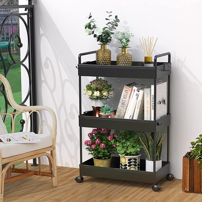 SOLEJAZZ 3 Tier Rolling Storage Cart - Image 6