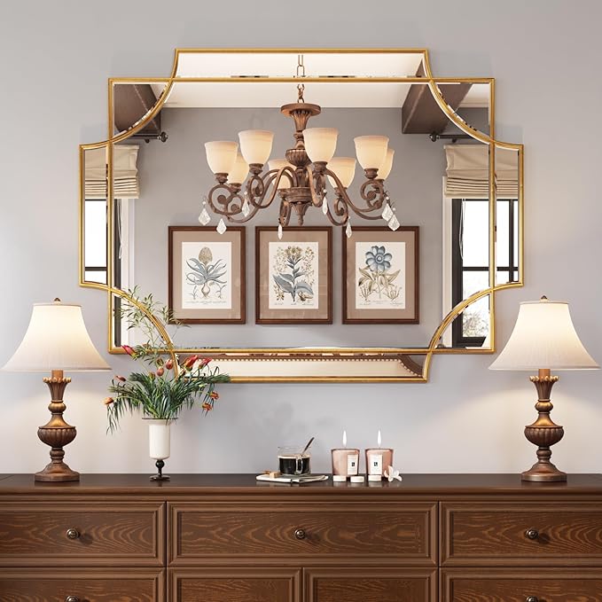 Kelly Miller Large Gold Decorative Mirror - Image 2
