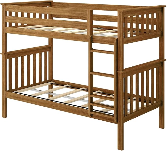 Max & Lily Bunk Bed Twin over Twin, Solid Wood Bunk Bed Frame - Image 3