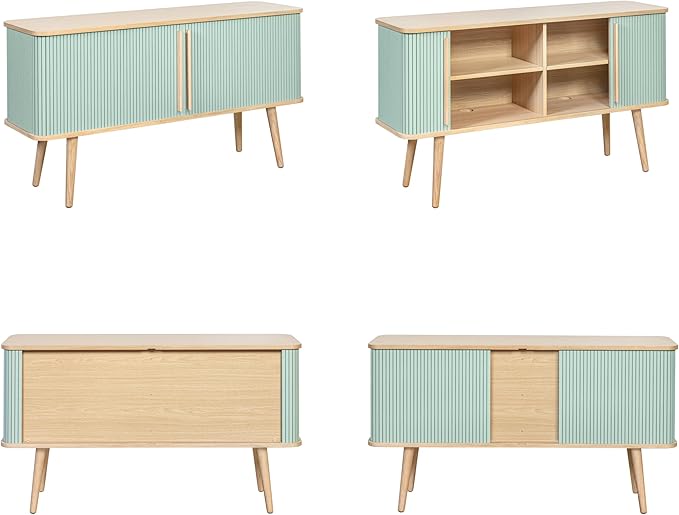 WERMO 53'' Blue Cabinet with Doors and Shelves - Image 7