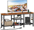Furologee TV Stand with Power Outlets, Entertainment Center with Open Storage by Furologee
