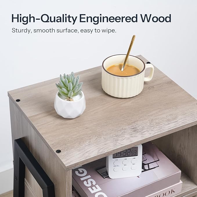 HOOBRO Nightstands Set of 2, Stackable End Table, Side Table, Bedside Tables - Image 8
