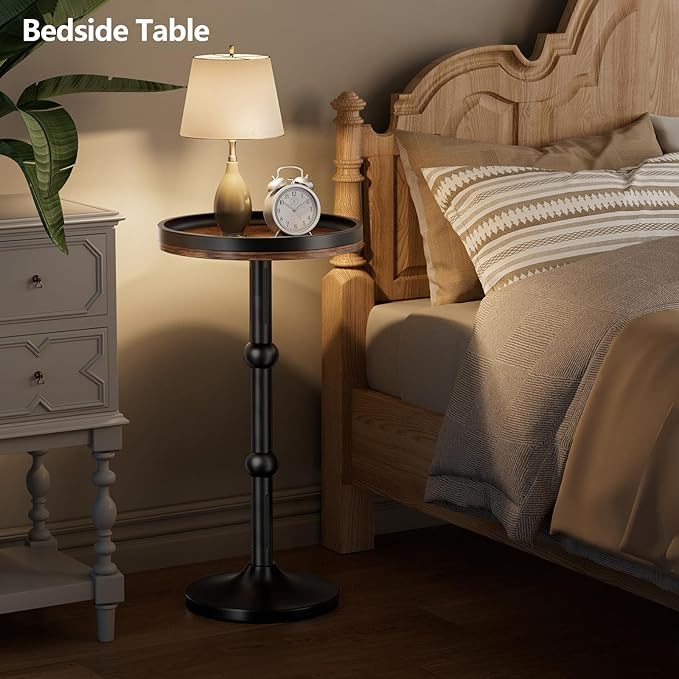 Small Round Side Table, Coffee Drink Table - Image 7