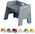 Wooden Step Stool for Kids, 14” One Step Stool for Toddlers, Heavy Duty Non-tip by AVDAR