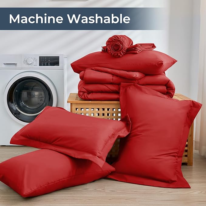 HEVUMYI Red Full Comforter Set - Image 6
