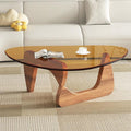 Mid Century Modern Glass Coffee Table, Coffee Table by Unknown