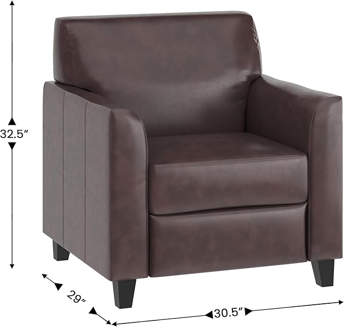 Flash Furniture Hercules Diplomat Series LeatherSoft Upholstered Side Reception - Image 3