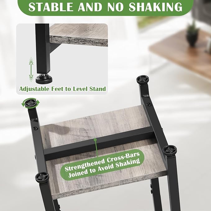 Tall Plant Stand Indoor, 31 Inch Plant Stands, 2 Tier Metal Plant Stand - Image 3