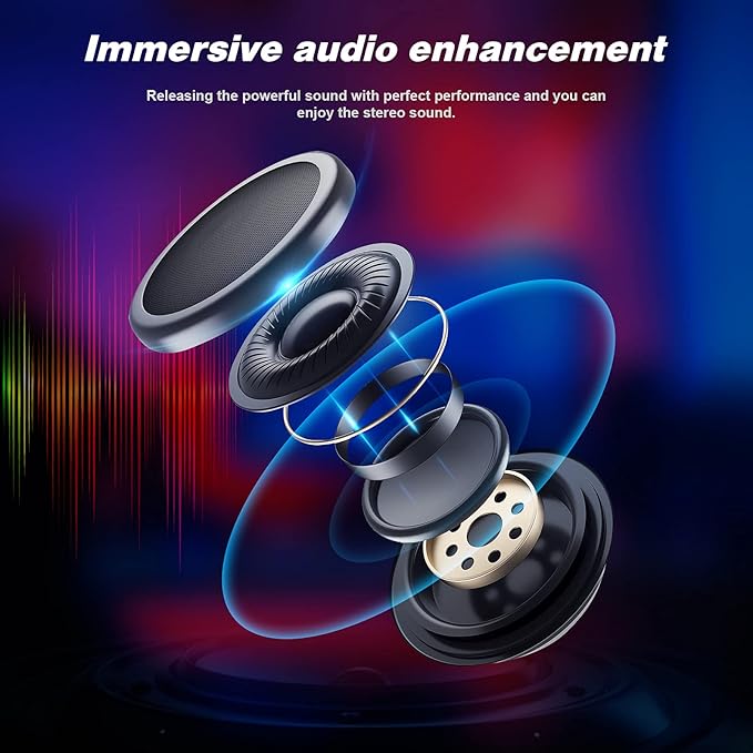 GTRACING Gaming Chair with Footrest Speakers Video Game Chair Bluetooth Music - Image 4