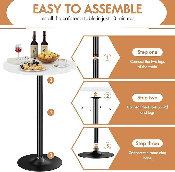 Shahoo Round Bar Table, Cocktail Tables - Image 4