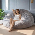 BYBYME 3 in 1 Bean Bag Chair, Convertible Chair Folds from Bean Bag to Lounger by BYBYME