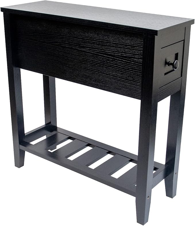 Narrow End Table, Slim Bed Side Table - Image 9