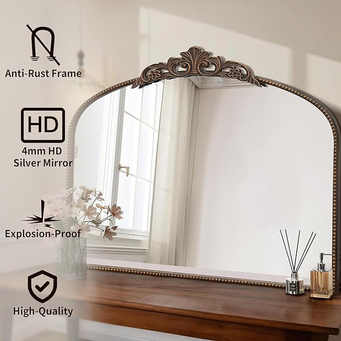 Micasso Bronze Large Vintage Mirror, Living Room - Image 2