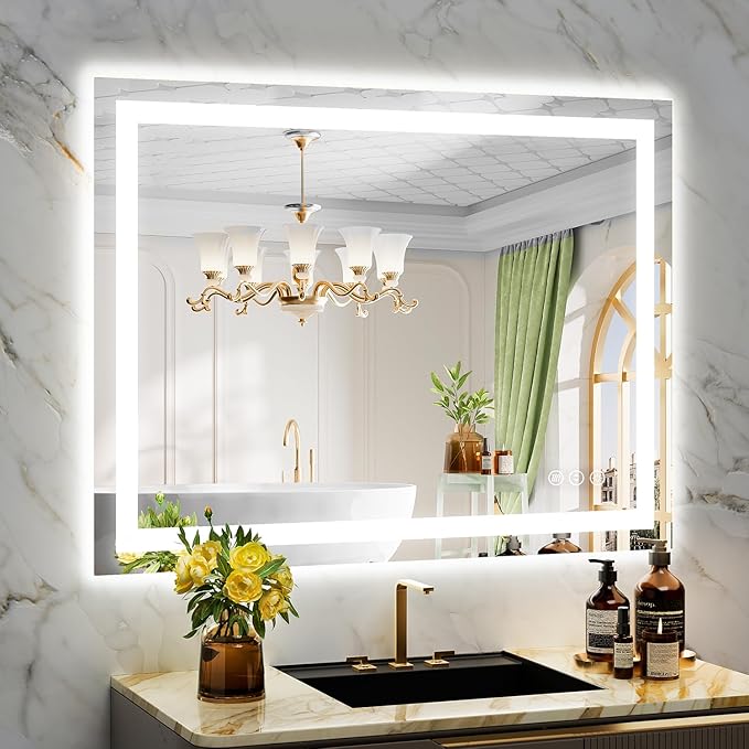 40x30 Inch LED Bathroom Mirror by YEELAIT