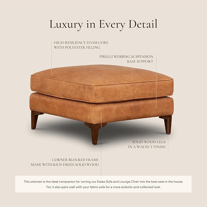 POLY & BARK Essex Ottoman - Image 5
