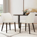 COLAMY Upholstered Dining Chairs Set of 2, Modern Fabric Dining Room Kitchen by COLAMYINC